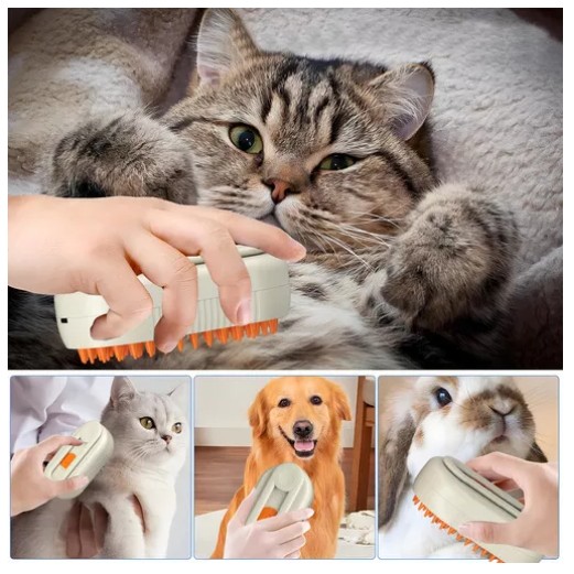 Vista 2 de Cepillo Vapor Automático Para Gatos